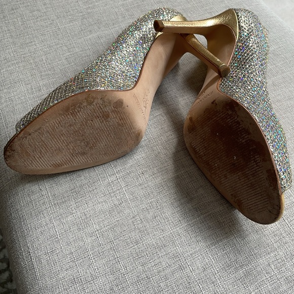 Enzo Angiolini crystal peep toe pump size 9 - Picture 11 of 12